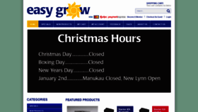 What Easygrow.co.nz website looked like in 2019 (5 years ago)