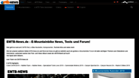 What Emtb-news.de website looked like in 2019 (5 years ago)