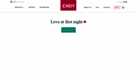 What Endy.com website looked like in 2019 (6 years ago)