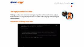 What Edge.sagepub.com website looked like in 2019 (5 years ago)