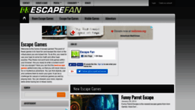 What Escapefan.com website looked like in 2019 (5 years ago)