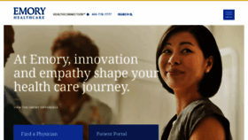 What Emoryhealthcare.org website looked like in 2019 (5 years ago)