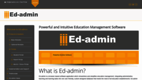 What Ed-admin.com website looked like in 2019 (5 years ago)