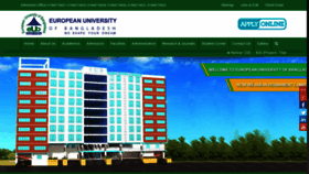What Eub.edu.bd website looked like in 2019 (5 years ago)