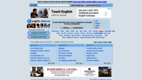 What English-test.net website looked like in 2019 (5 years ago)