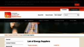 What Energycustomers.ie website looked like in 2019 (5 years ago)