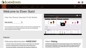 What Elvenstats.com website looked like in 2019 (5 years ago)