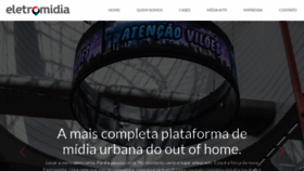 What Eletromidia.com.br website looked like in 2019 (5 years ago)