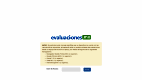 What Evaluaciones.mx website looked like in 2019 (5 years ago)