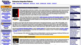 What Enterpriseintegrationpatterns.com website looked like in 2019 (5 years ago)
