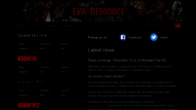 What Evilresource.com website looked like in 2019 (5 years ago)
