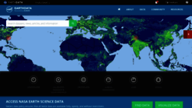 What Earthdata.nasa.gov website looked like in 2019 (5 years ago)