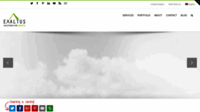 What Exaltus.ca website looked like in 2019 (7 years ago)