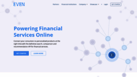 What Evenfinancial.com website looked like in 2019 (5 years ago)