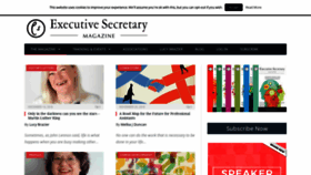 What Executivesecretary.com website looked like in 2019 (5 years ago)