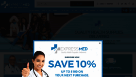 What Expressmed.com website looked like in 2019 (5 years ago)
