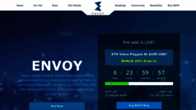 What Envoytoken.io website looked like in 2019 (5 years ago)