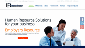 What Employers-resource.com website looked like in 2019 (5 years ago)