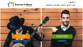 What Expressinmusic.com website looked like in 2019 (5 years ago)