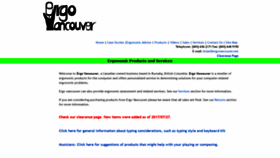 What Ergovancouver.net website looked like in 2019 (5 years ago)