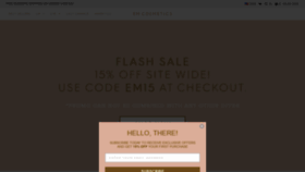 What Emcosmetics.com website looked like in 2019 (5 years ago)