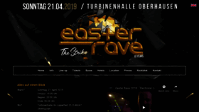 What Easterrave.de website looked like in 2019 (5 years ago)
