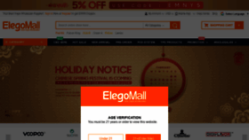 What Elegomall.com website looked like in 2019 (5 years ago)