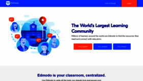 What Edmodo.com website looked like in 2019 (5 years ago)