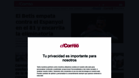 What Elcorreoweb.es website looked like in 2019 (5 years ago)