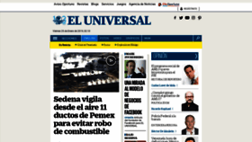 What Eluniversal.com.mx website looked like in 2019 (5 years ago)