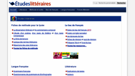 What Etudes-litteraires.com website looked like in 2019 (5 years ago)