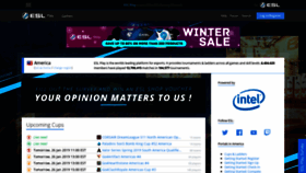 What Esl.eu website looked like in 2019 (5 years ago)