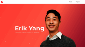 What Erikyangs.com website looked like in 2019 (5 years ago)