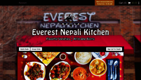 What Everestnepalikitchen.com website looked like in 2019 (6 years ago)