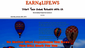 What Earn4life.ws website looked like in 2019 (5 years ago)