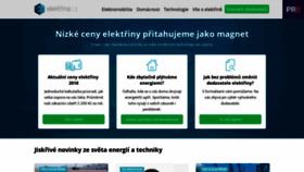 What Elektrina.cz website looked like in 2019 (5 years ago)