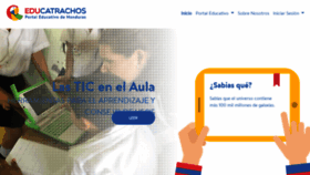 What Educatrachos.hn website looked like in 2019 (5 years ago)