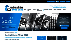 What Electramining.co.za website looked like in 2019 (5 years ago)