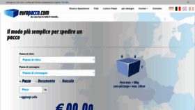 What Europacco.com website looked like in 2019 (5 years ago)