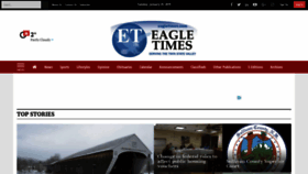 What Eagletimes.com website looked like in 2019 (5 years ago)