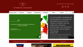 What Elpoderdelconsumidor.org website looked like in 2019 (5 years ago)
