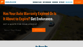 What Endurancewarranty.com website looked like in 2019 (5 years ago)