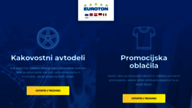 What Euroton.si website looked like in 2019 (5 years ago)