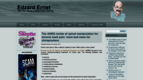 What Edzardernst.com website looked like in 2019 (5 years ago)