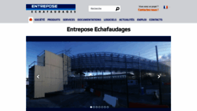 What Entrepose-echafaudages.fr website looked like in 2019 (5 years ago)