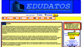 What Edudatos.com website looked like in 2019 (5 years ago)