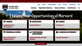 What Extension.harvard.edu website looked like in 2019 (5 years ago)
