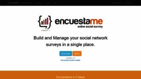 What Encuestame.org website looked like in 2019 (5 years ago)