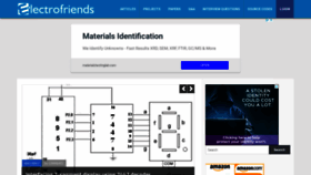 What Electrofriends.com website looked like in 2019 (5 years ago)