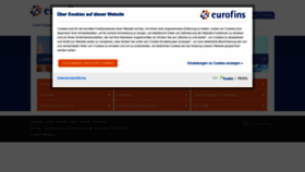 What Eurofins.de website looked like in 2019 (5 years ago)